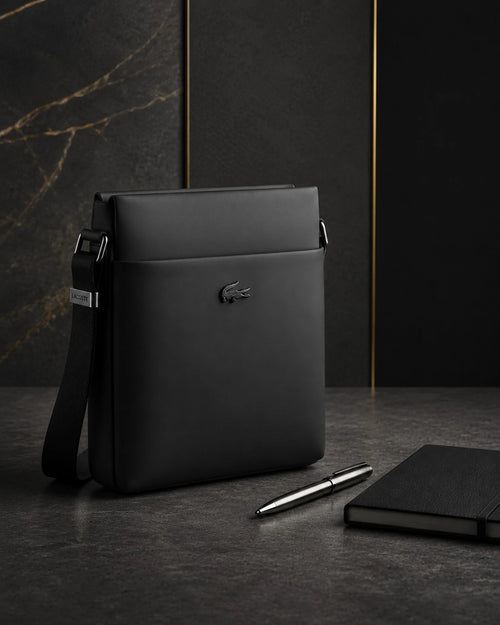 Lacoste-style bag in black