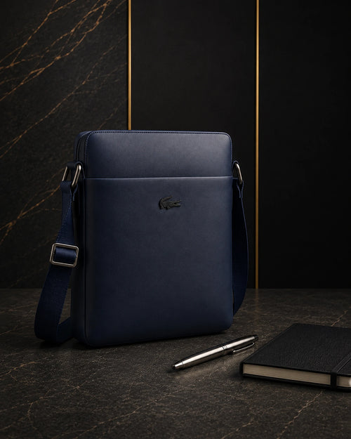 Lacoste-style bag in navy