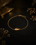 Lacoste-style women's bracelet in gold