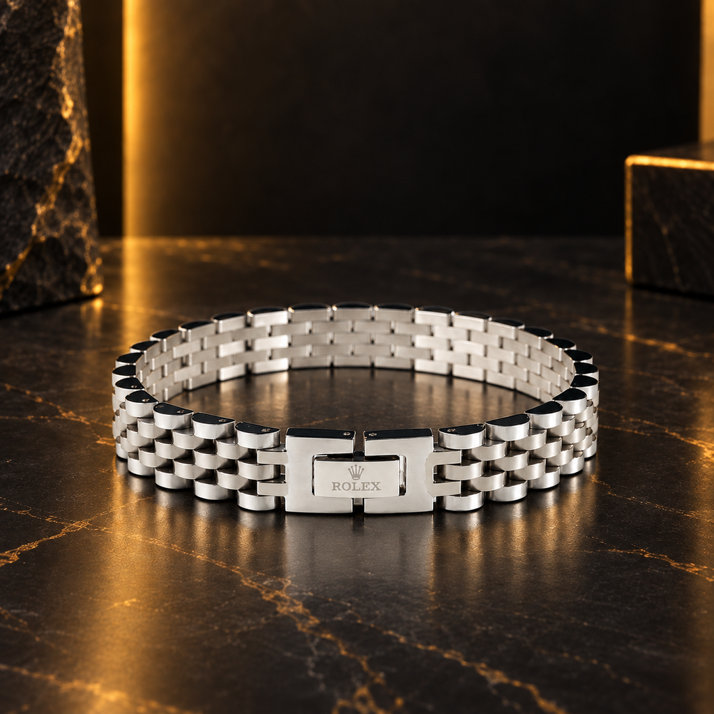Royal stainless steel bracelet in silver